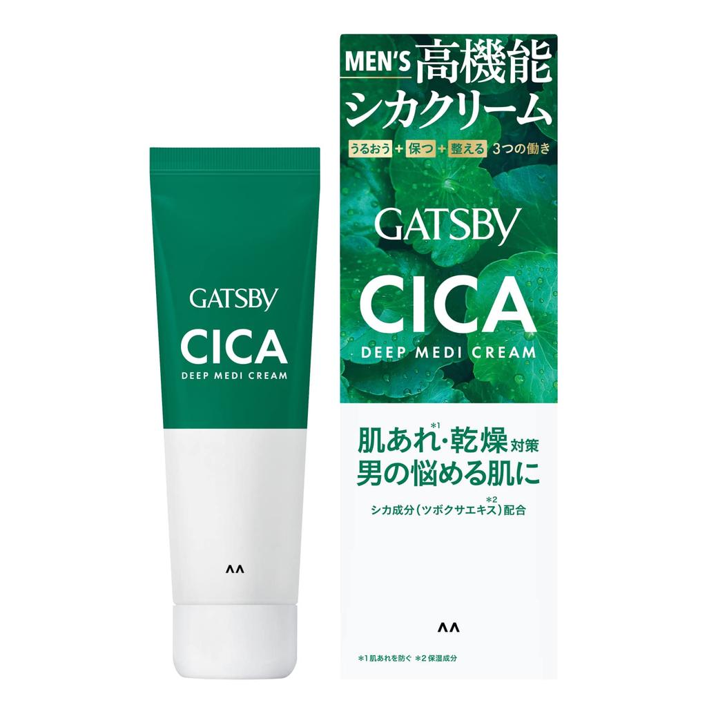 GATSBY Deep Medi Cream In Cica Cream with Cica 55g [Made Japan, Ingredients] [Skin Care, Moisturizing, Skincare] (x 1)