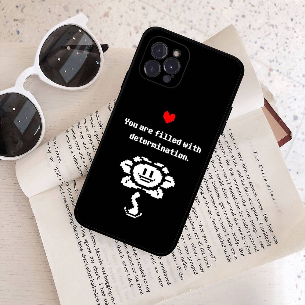 U-Undertale Game Phone Case For IPhone 17 Air 16 15 14 Plus 13 12 Mini 11 Pro Max Black Cover