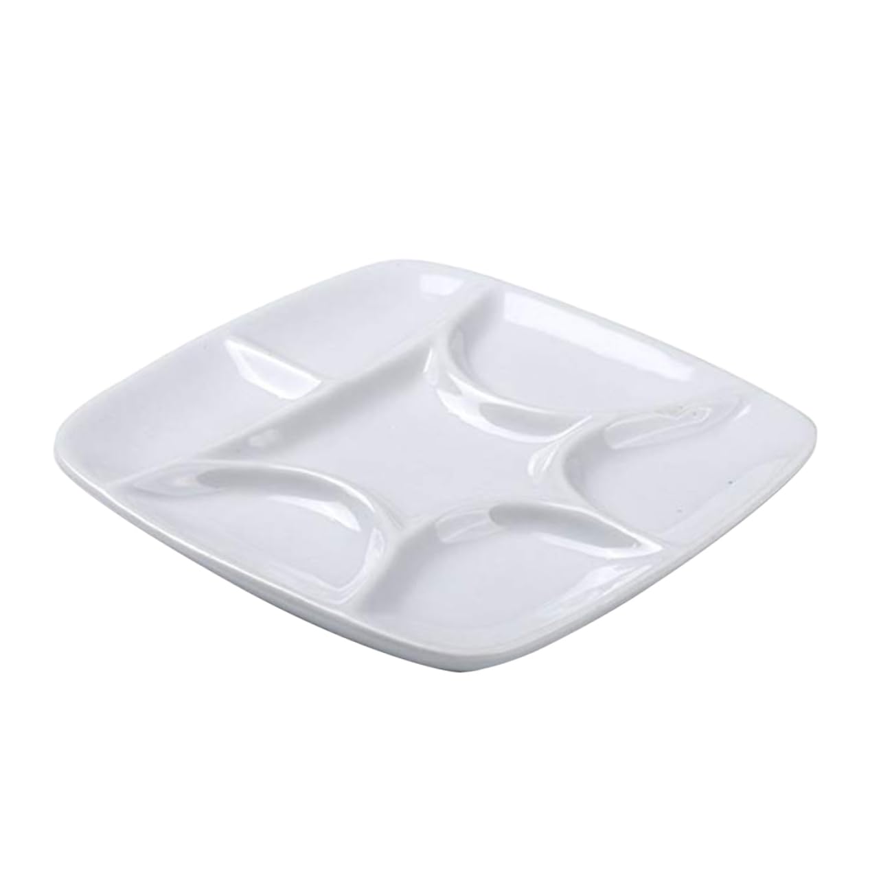 

NUOBESTY Ceramic Palette, Oil Paint Palette, Porcelain Paint, Watercolor, Oil Paint Brushes, Rectangular Paint Tray, Artist, Ceramic, White