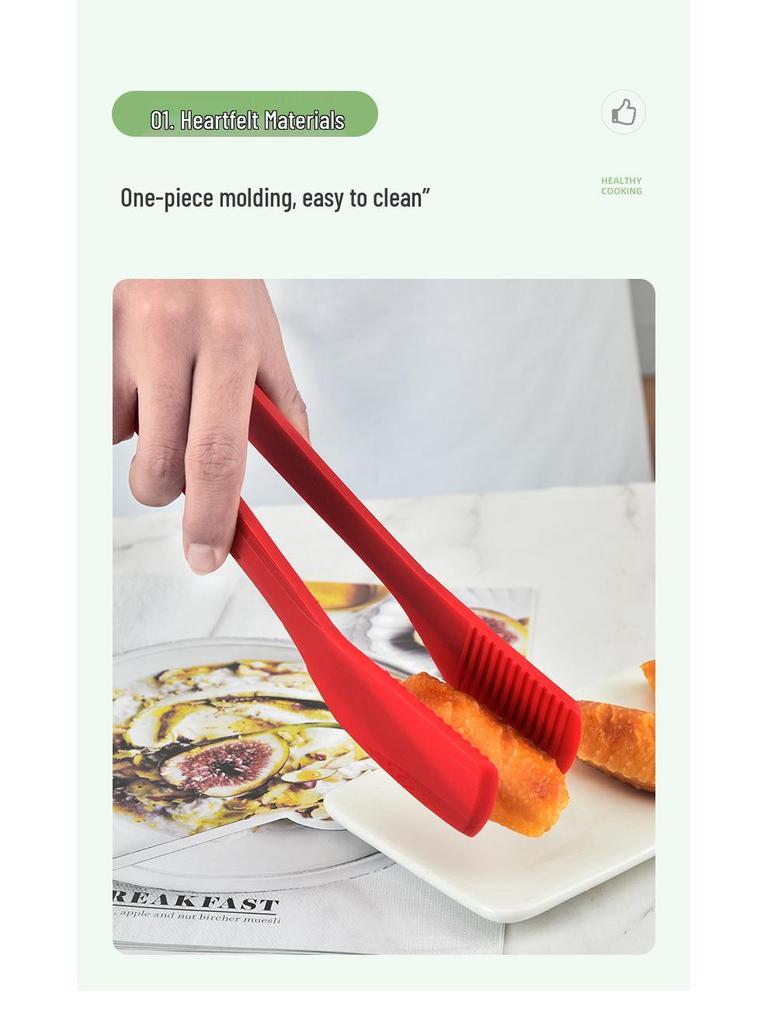 Silicone Kitchen Tongs for Cooking, Baking, and Grilling