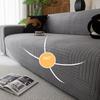 Simple Solid Polar Fleece Sofa Cover High Elastic Soft Couch Slipcover for Four Seasons Easy-Care All-Cover Armchair Protector
