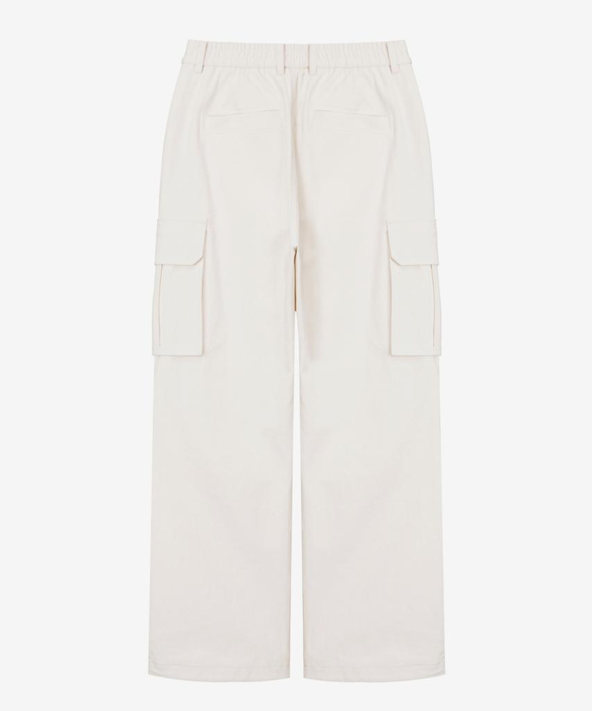 MINDBRIDGE Cotton Wide Cargo Full Elastic Waist Pants - 2 Colors Mypt6151