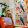Electrostatic Window Decals Featuring Birds Nestling Amongst Laser-cut Floral Clusters for Home Décor