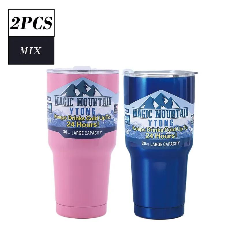 Magic Mountain Mug Hot Car Mug Frozen Thermos Vacuum Insulated Flask Stainless Steel Water Bottle Keep Cold Glasses
