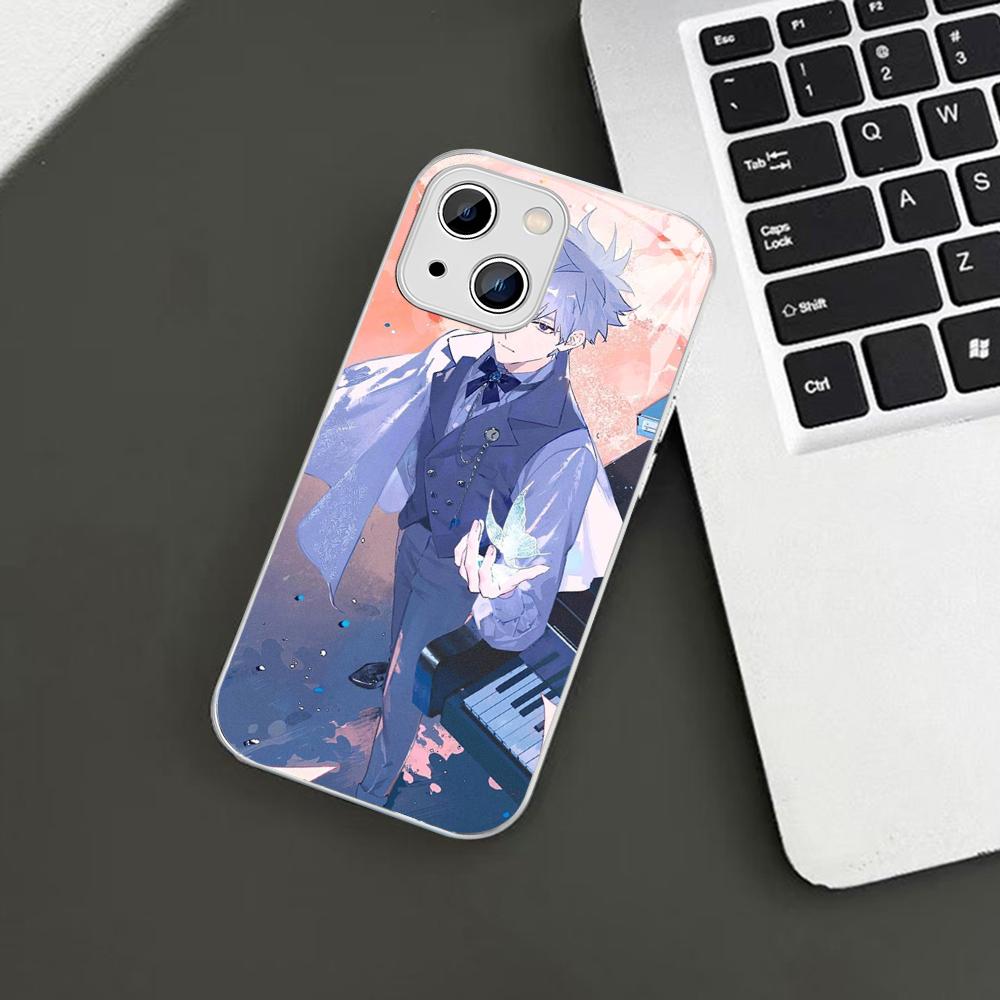 Anime Link Click Time Agent Phone Case For iPhone 14 13 12 Mini 11 Pro XS Max X XR 14 Plus Tempered Glass Cover
