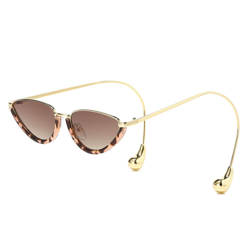 BV home new European and American retro fashion cat eye sunglasses small frame frame women's high-end glasses BV