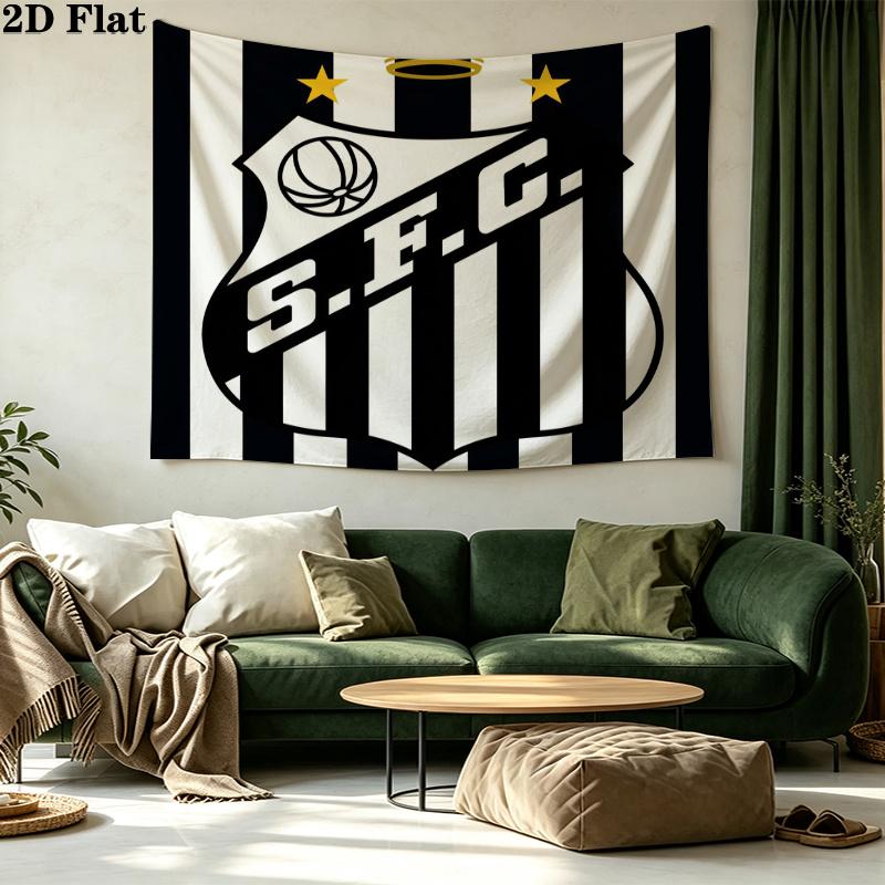 Santos FC Printed Tapestry – Wall Hanging for Bedrooms, Dorms, and Home Decor