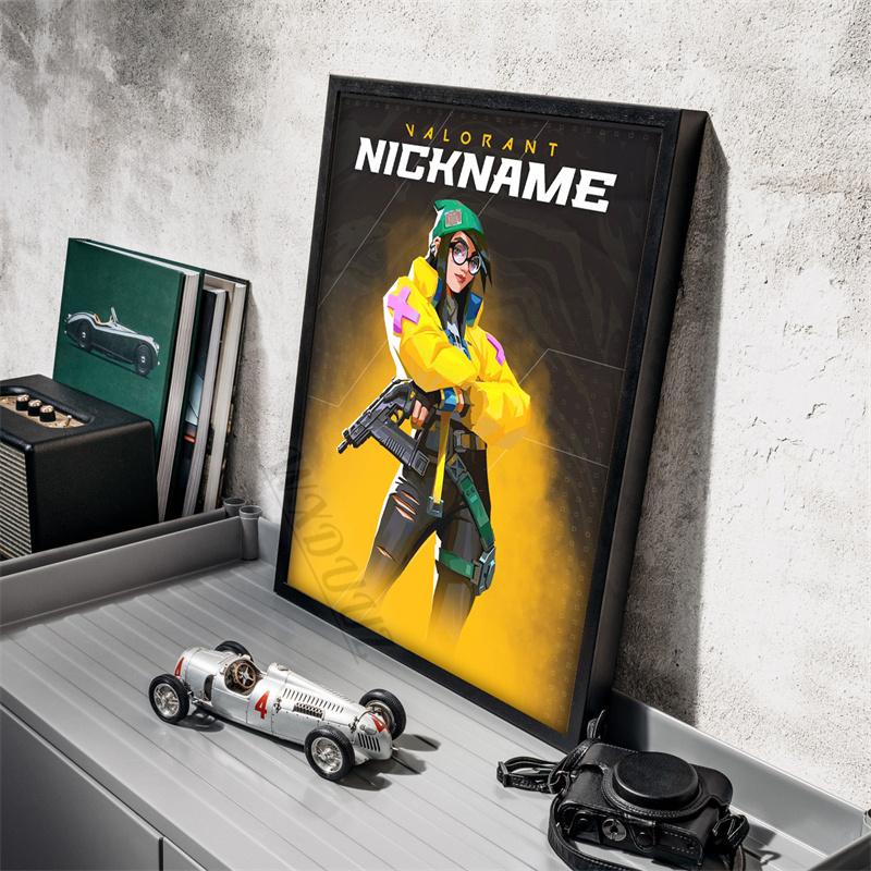 Game Valorant Character Nicknname Picture For Room Living Wall Art Home Decor Canvas Painting Print Poster Game Enthusiasts Gift