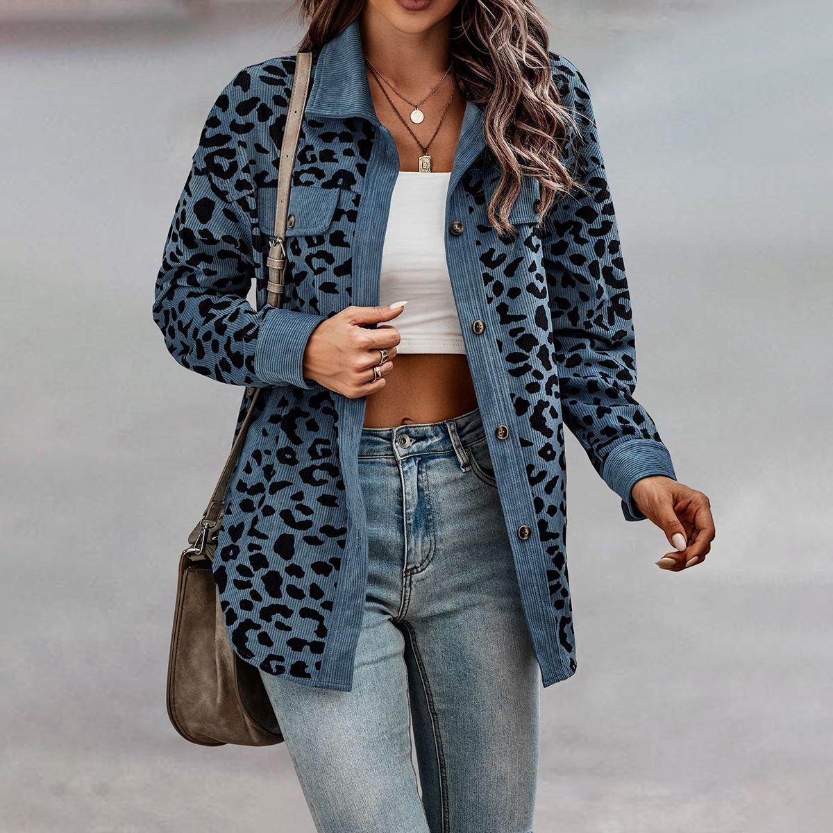 Весенне-осенняя леопардовая куртка — фото 7