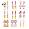 Personalized School Life Ornaments 1 Pair Teacher Earrings for Women, Cute 2D Acrylic Crayon Pencil Backpack Dangle Number Alphabet Earrings,