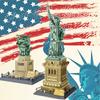 World Famous Architecture Statue Of Liberty Latest York United States Construction Block Model Sets Blocks Educational Toys For Gifts