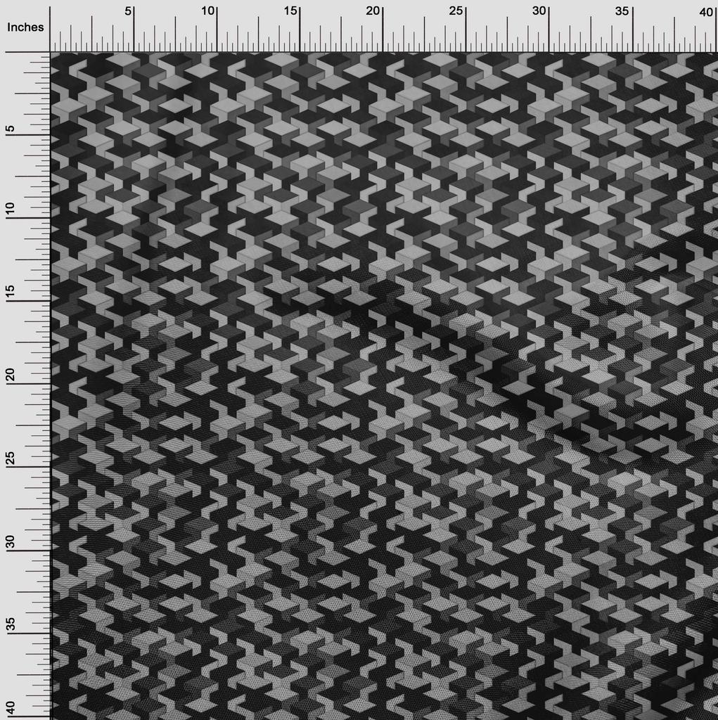 oneOone Cotton Flex Gray Fabric Abstracts Fabric For Sewing Printed Craft Fabric By The Yard 40 Inch