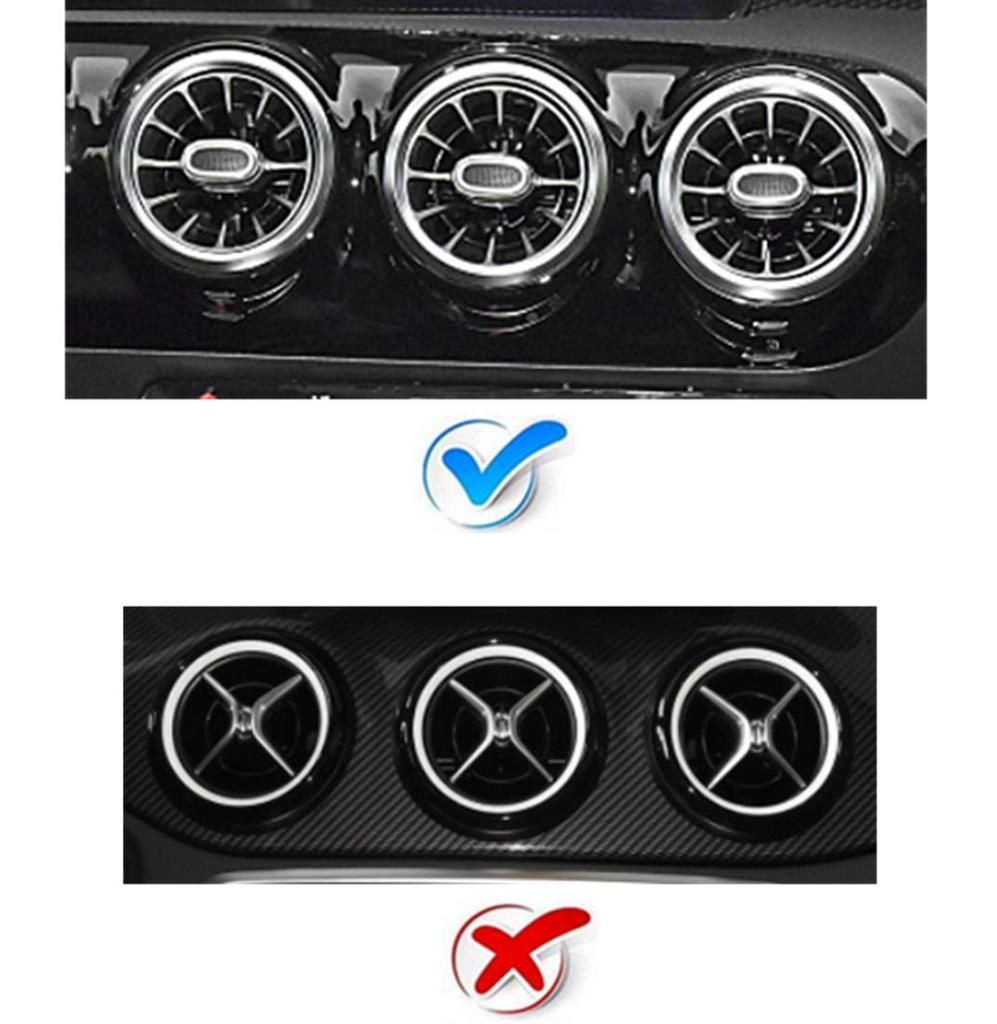 HAILWH Bling Interior Accessories Rhinestone Accessories Applique Cover for Mercedes Benz A Class GLB