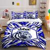 Blue Tiger Johor Bedding Set Bedding Duvet Cover Set Duvet Cover Pillowcases (1 * Duvet Cover 2 * Pillowcases, without duvet insert)