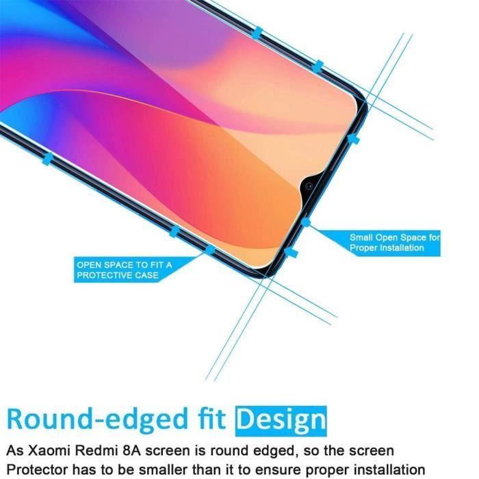 Lot- 2 Tempered Glass Protection for Redmi 8 Screen Protector Films Anti Fingerprint