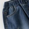 DAVE & BELLA Boys' Spring Denim Wide-Leg Straight Jeans