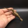 Solid Copper Long Mouth Bird Small Statue Ornaments Classical Vintage Brass Animal Woodpecker Figurines Home Desk Decorations