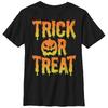Mens Halloween Graphic TShirt  Expressive Pumpkin Print Trick or Treat Design Cotton Crew Neck Short Sleeve Tee