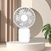 Summer Handheld Mini Fan, Children's Cute Cartoon Watch, Small Fan, USB Charging, Portable Fan, Three Speed with Light Gift
