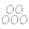 5pcs Round Rings Welded Stainless Steel Durable Sturdy Hoop for Navigation Boats Outdoor3x20mm