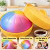 Glitter Steamed Bun Squishy Toy Soft With Steamer Squishy Toy Fidget Slow Resilience Stress Relief Sensory Ball Relaxation Tool