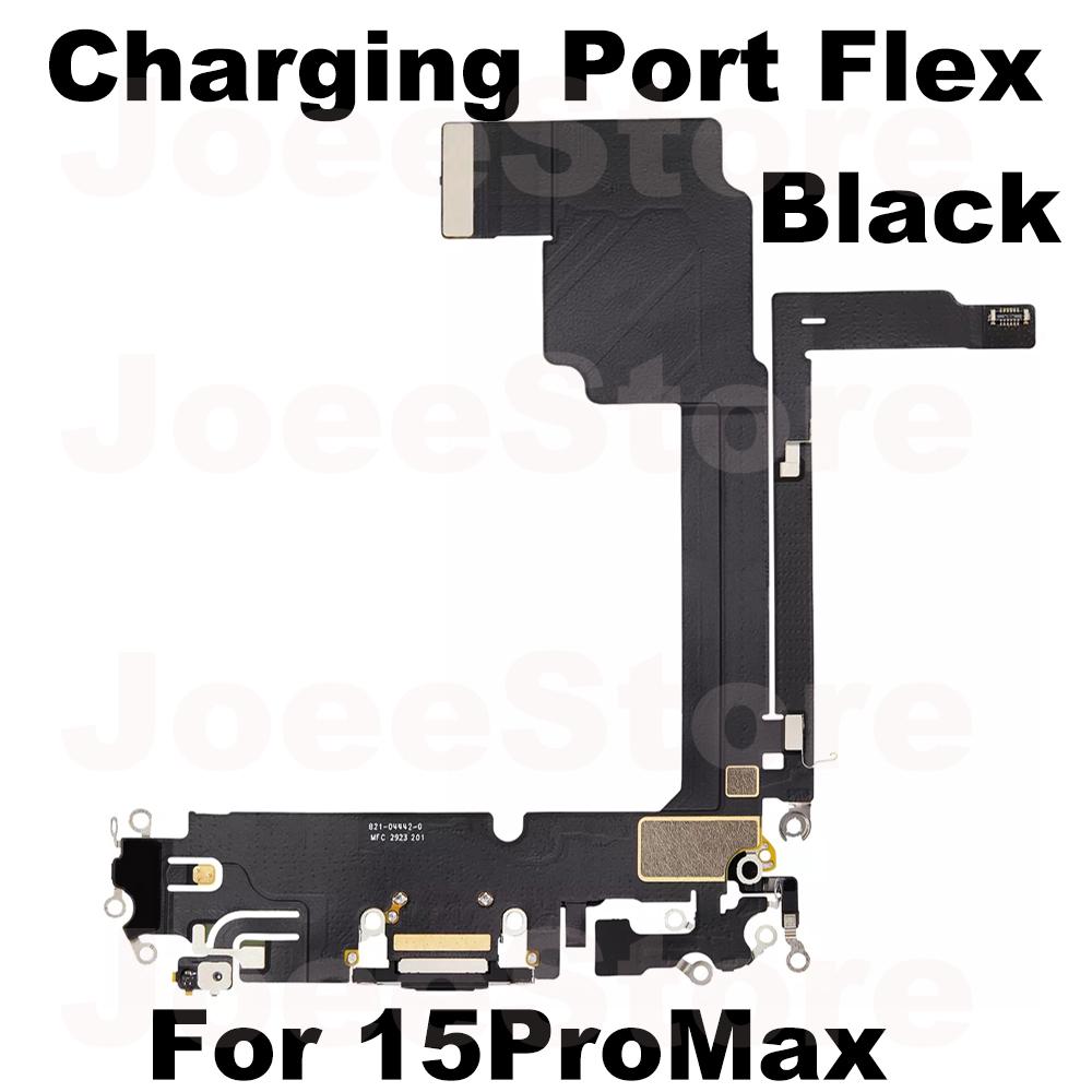 Charging Port Flex Cable for iPhone 15 16 Pro Max Plus 15Pro 16ProMax USB Charger Dock Connector With Microphone Ribbon Repair