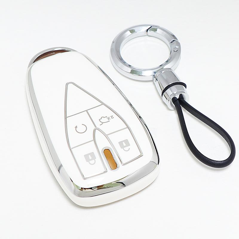 Tpu 4 Buttons Car Key Case Keychain Anti-Scratch Keyless Cover For Changan Cs35 Plus Unit Unik Oshan X7 X5 Cs75 Plus Cs55 Plus
