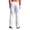 Casual Men's Beachwear: Trendy Button-Front Loose-Fit Linen Trousers - Skin-Friendly and Breathable