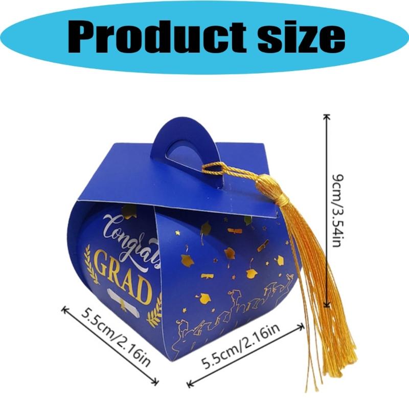 Unique Graduation Present Box Collection Stylish Color Treat Box Table Decoration For Awards And Souvenir