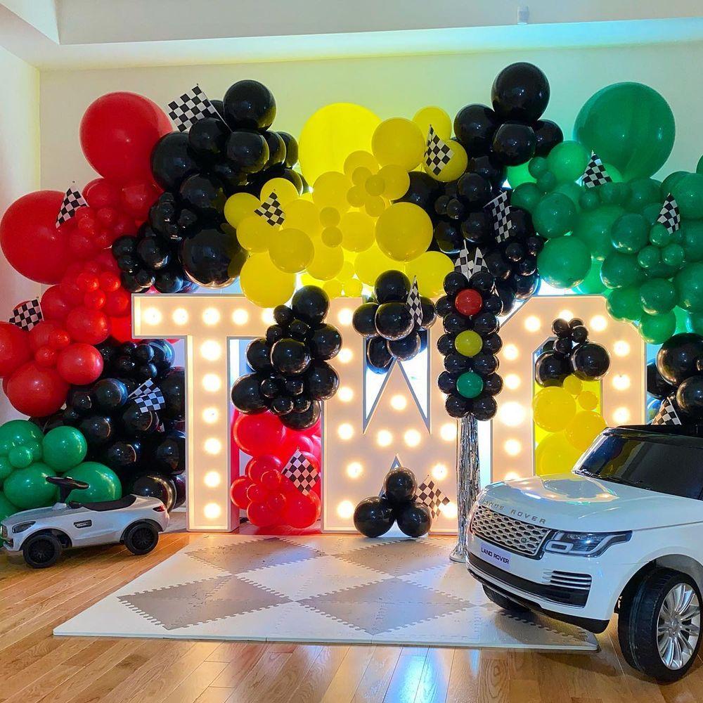 Car Race Balloons Party Supplies Race Car Theme Birthday Party Garland Arch Racing Car Boy Birthday Party Baby Shower Decoration