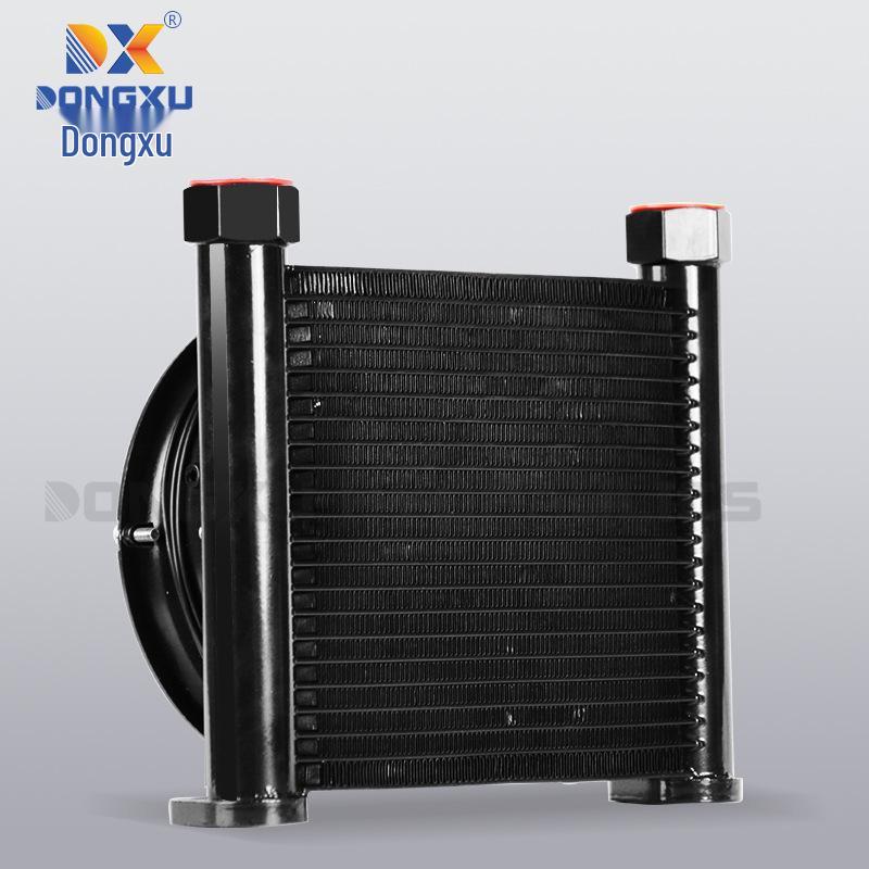 Dongxu AJ0510 Aluminium Hydrauliköl Luftkühler - Kompakter luftgekühlter Kühler für kleine Hydrauliksysteme