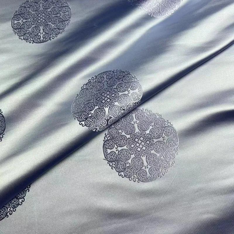 Tang-mounted Majia Mongolian Robe Jacquard Brocade Fabric Tibetan Robe Film and Video Decorative Cushion Pillow Group