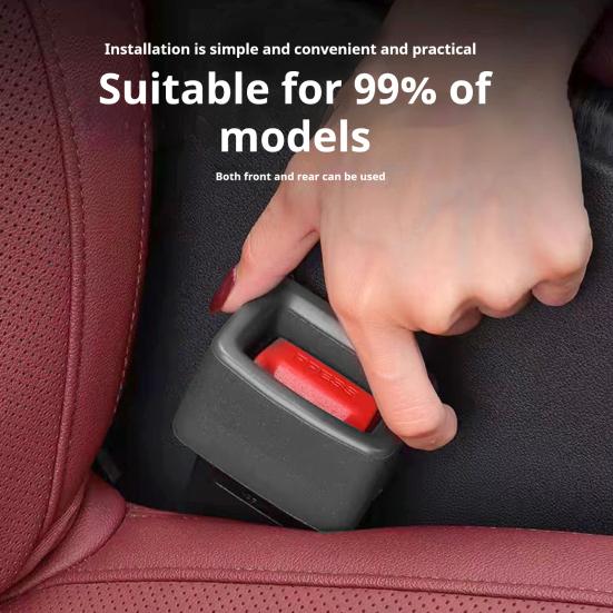 

Car Seat Belt Buckles Holder Silicone Seat Belt Buckles Booster for Rear Seats Easy Access Safety Seat Belt Car Accessory for Kids 2pcs кавовий