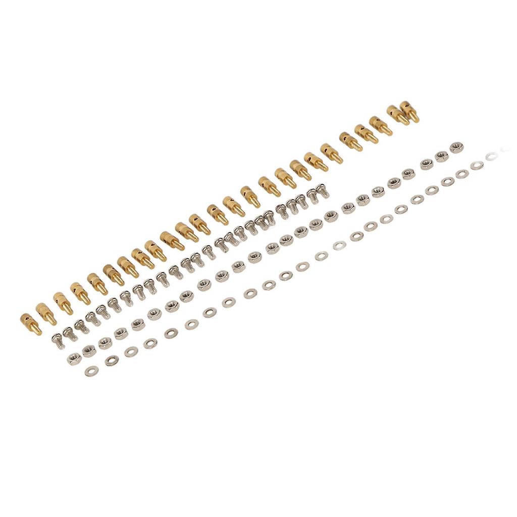 Pushrod Linkage Stopper Quick Adjuster RC Push Rod Connector with Screws Nuts Gaskets for Model Boat Airplane Helicopter 1.0mm/0.04in