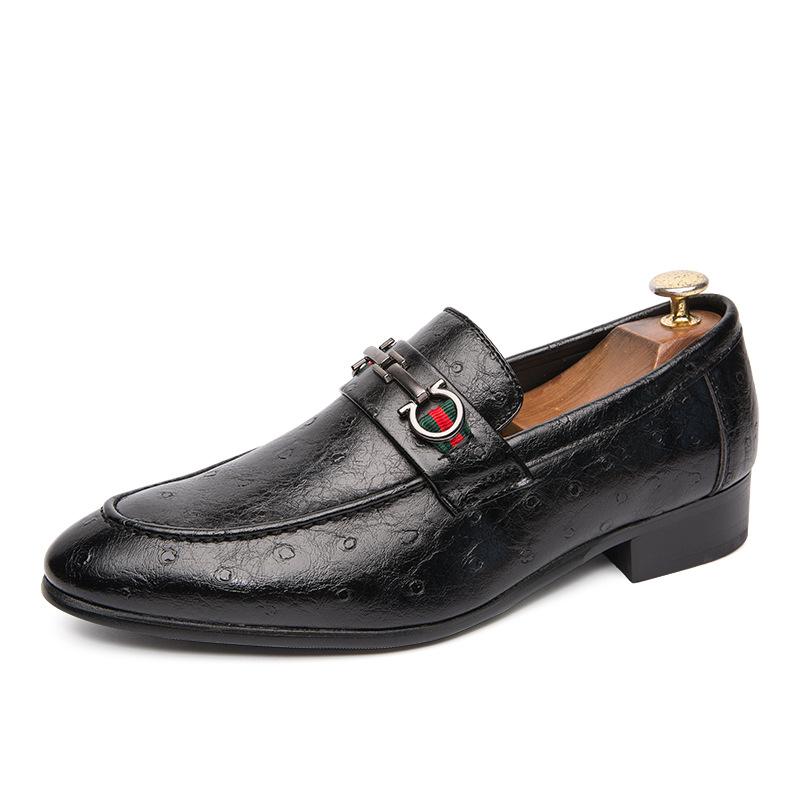 Spring Foot Cover Men's Daily Shoes Business Dress Leather Shoes Azon