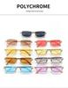 High-End Semi-Rimless Square Sunglasses – Trendy Unisex Sunscreen Shades