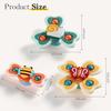 Baby Interactive Toy Set Snail Butterfly Bee Suction Spinner Educational Sensory Development for Travel Bath Time Teething Fine Motor Skills