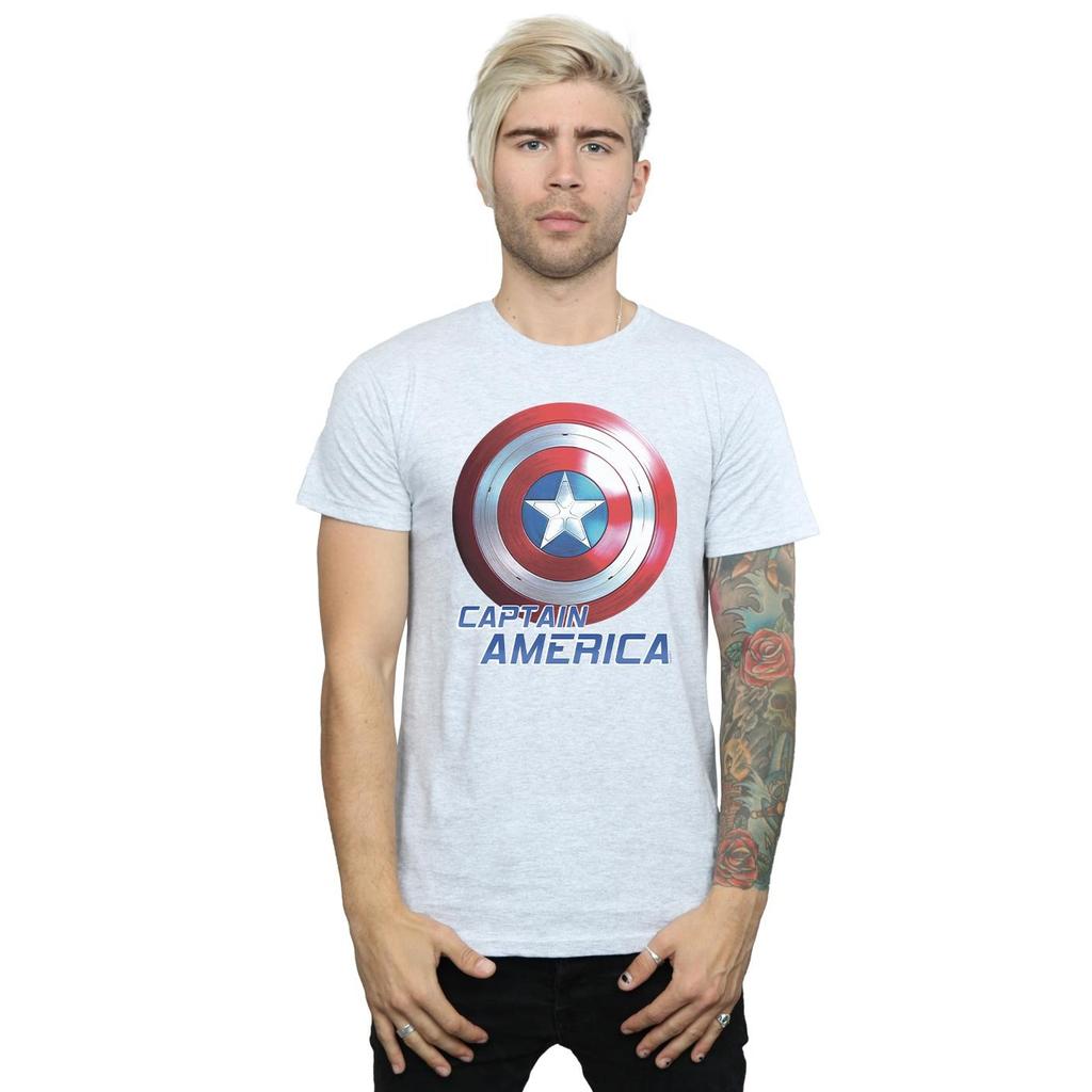 Marvel Mens The Falcon And The Winter Soldier Captain America Shield T-Shirt