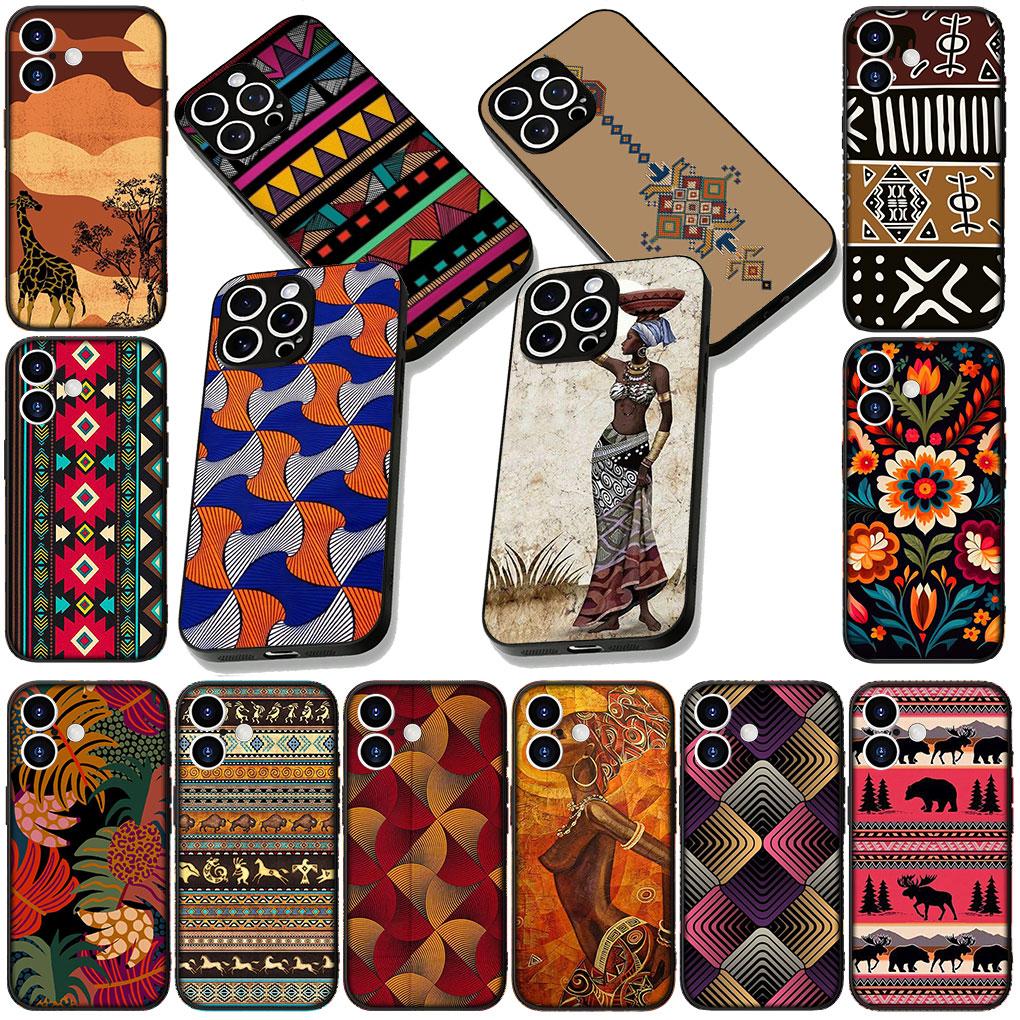 African Wax Print Design Casing Phone Cover for Xiaomi Redmi 15 9A 9C NFC 7A 9T Note 9 8 7 8T 15c A5 Soft Case
