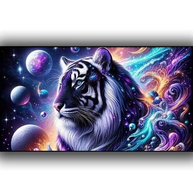 

Мистический Свирепый Тигр, Лев, Леопард Большая 5D DIY Алмазная Живопись Вышивка Крестом Облака Пейзаж Полная Мозаика Алмазная Вышивка Full Round 50x100CM