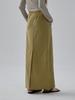 MOAT Pigment String Maxi Skirt (Olive Green)