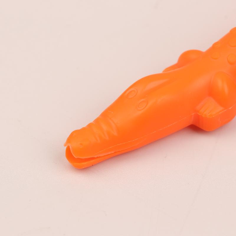 1 ks opakovaně použitelný roztomilý ochranný kryt na jehlu ve tvaru krokodýla, kryt na zubní stříkačku, nástroj pro zubního lékaře na injekční podávání