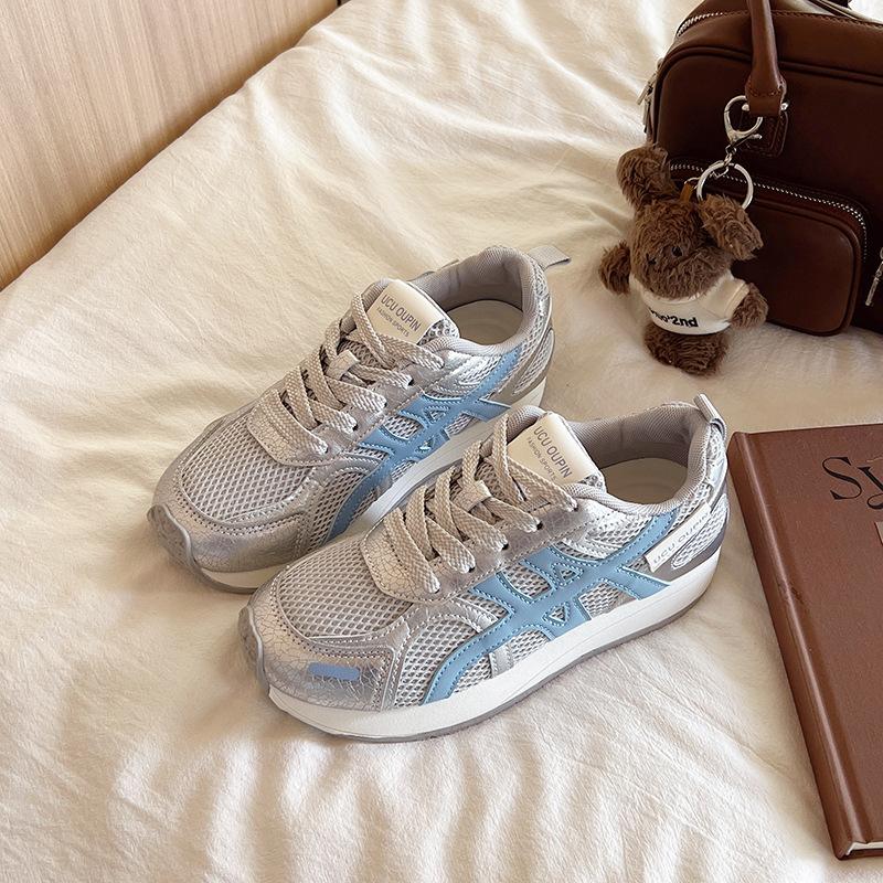 

Универсальные туфли Форреста Гампа женские весенне-летние новые маленькие белые туфли дышащие и удобные универсальные повседневные туфли маленькие белые туфли 40 синий