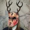 Reindeer Mask Full Face Mask Masquerade Mask Antler Mask Deer Head Mask Halloween Party Mask Carnivals Mask