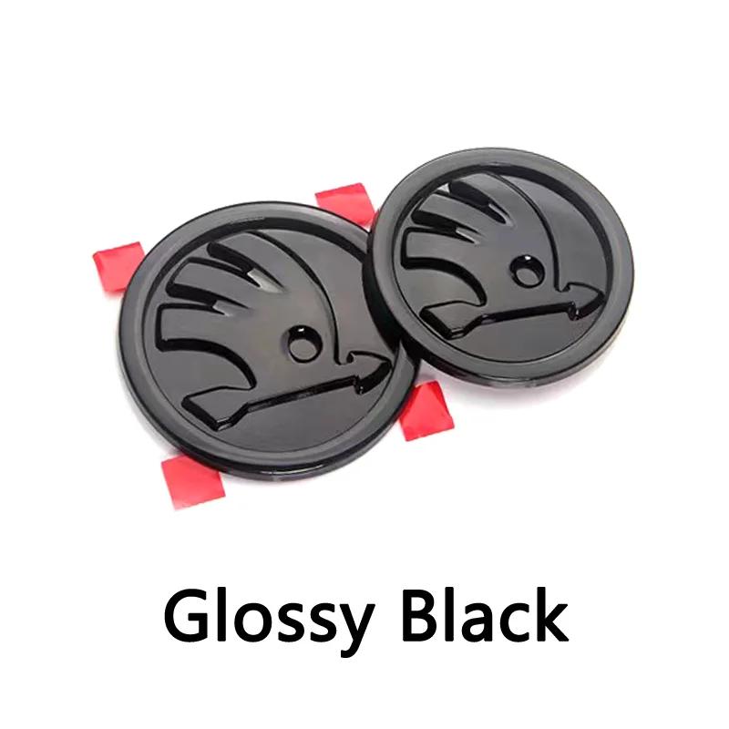 1pcs 80mm 90mm For Car Front Head Hood Rear Trunk Skoda Octavia Superb MK2 Fabia Yeti Rapid Roomster Badge Emblem Logo Sticker