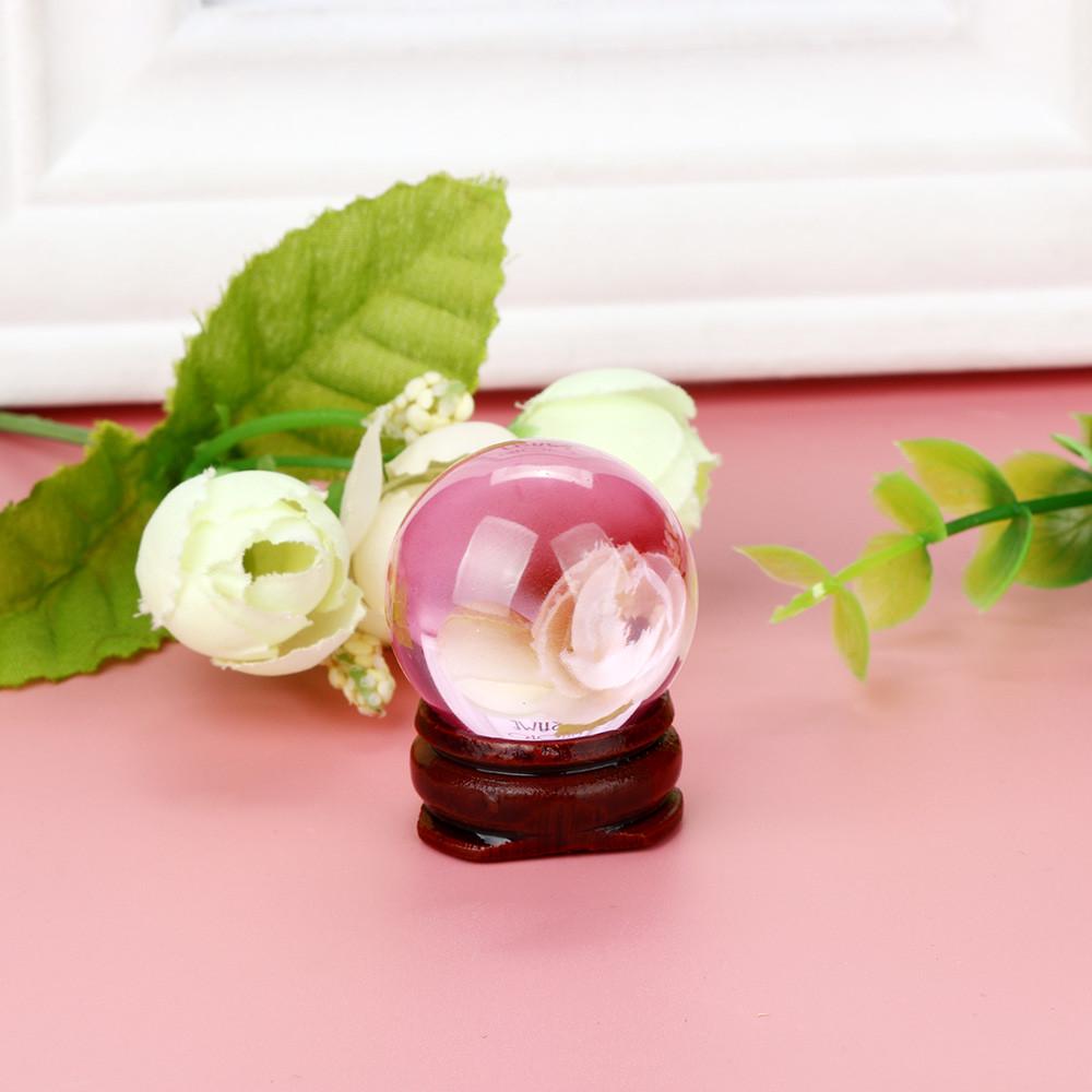 HOT!30mm Natural Quartz  Crystal Ball  Ball Sphere And Stand