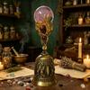 Natural Crystal Star Moon Love Tourmaline Crystal Magic Bell DIY Creative Halloween Witch Magic Props