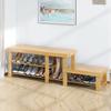 Bamboo Shoe Shelf - Multi-layer Dustproof Rack for Home & Dormitory