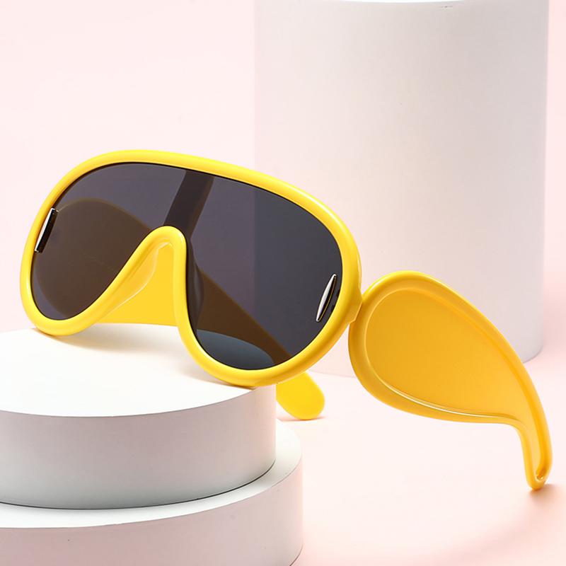 Dote Women's Exaggerate Vintage Round Sunglasses Men Circular Sun Glasses Big Eyewear Oculos De Sol For Male Special Shaped Cm