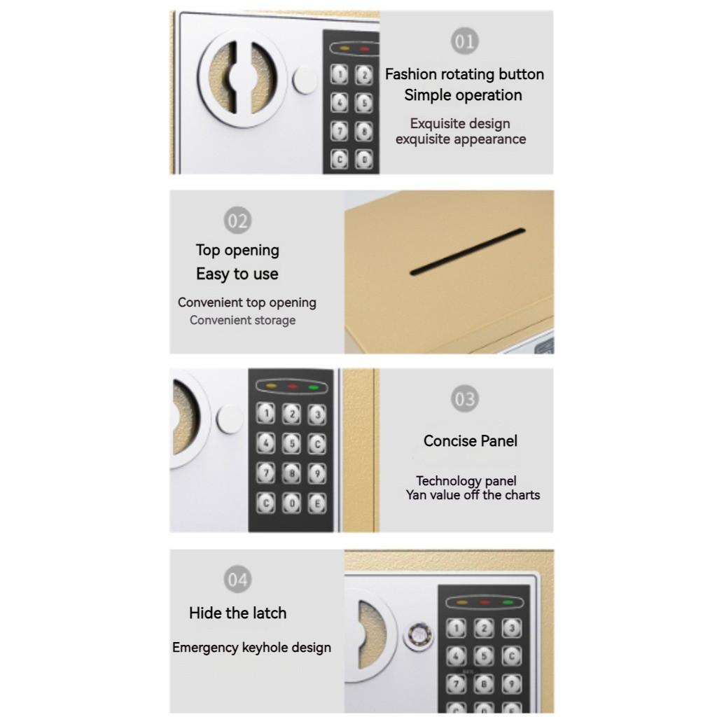 Intelligent All Steel Anti-theft Password Piggy Bank Personal Security Secret Box (With Money Slot) Mini Digital Safe Box